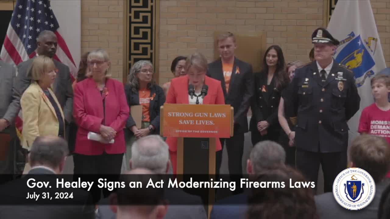 Thumbnail image for Governor Healy News Conference on New Firearms Laws