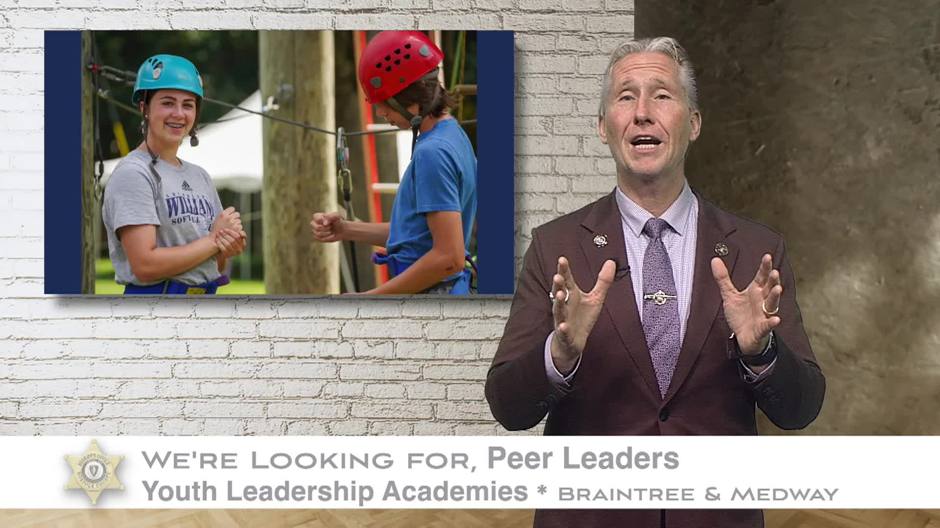 Thumbnail image for Norfolk County Sheriff - Peer Leaders Needed PSA