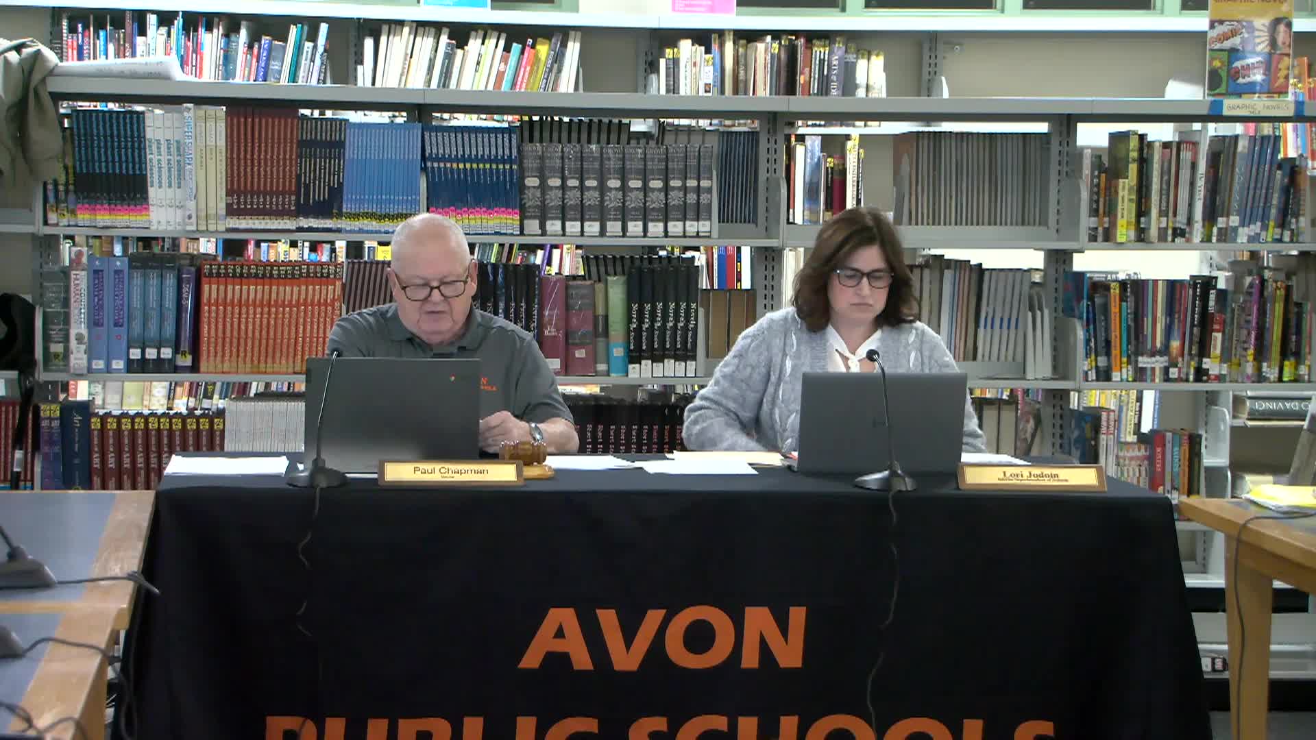 Avon School Committee Meeting  12-17-25