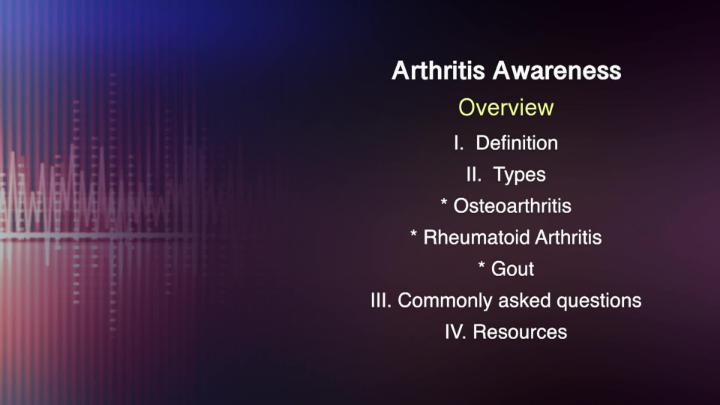 Thumbnail image for For Your Health - Arthritis
